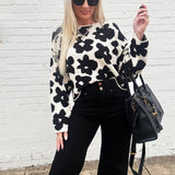 Daisy Sweater Top In Black - Infinity Raine
