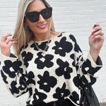 Daisy Sweater Top In Black - Infinity Raine