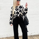 Daisy Sweater Top In Black - Infinity Raine