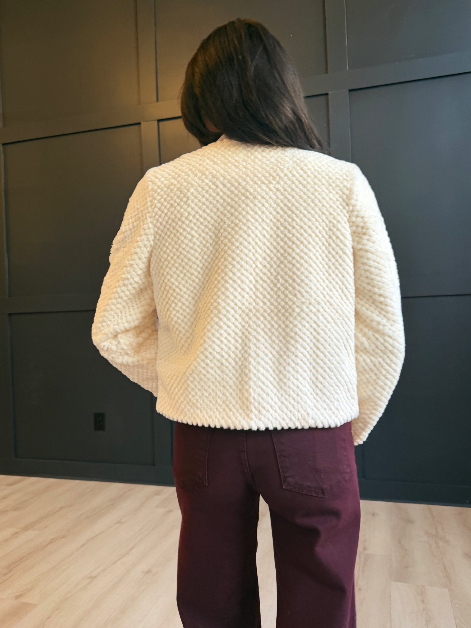 So So Soft Faux Fur Jacket In Ivory - Infinity Raine