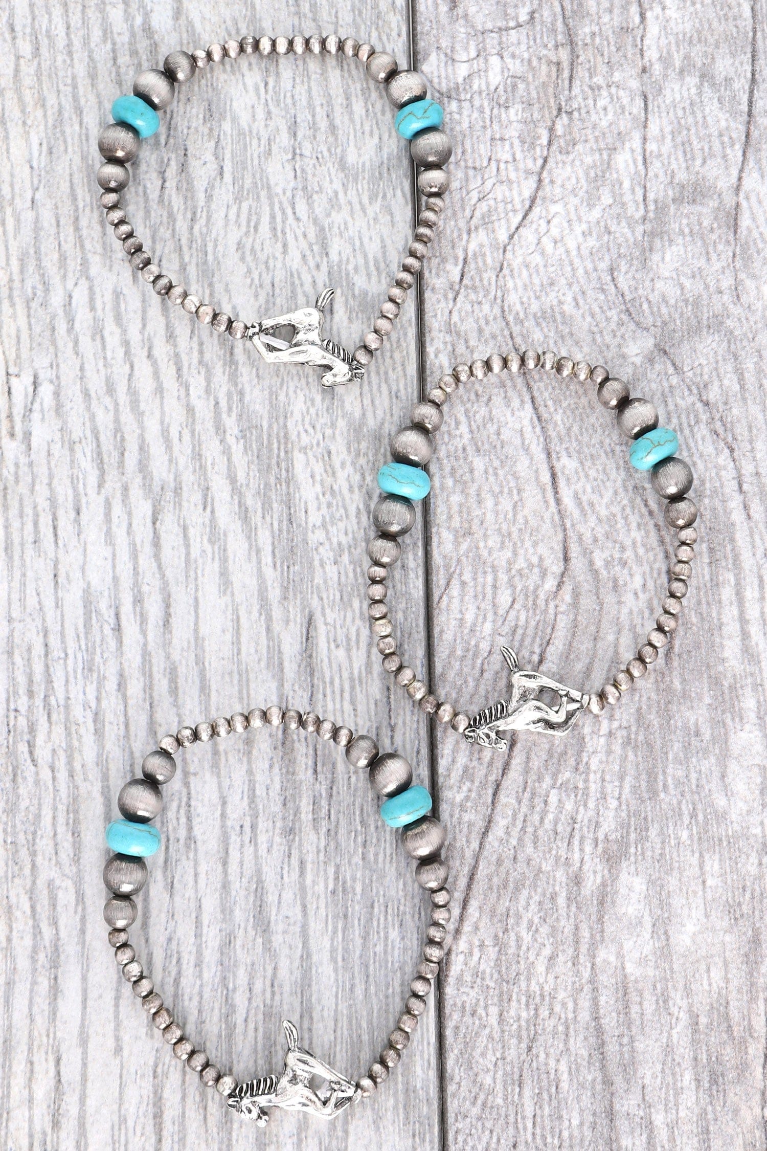 Something Special LA Jewelry - Bracelets Beaded Horse Navajo Pearl Bracelet In Turquoise