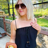Stacy Top In Black - Infinity Raine