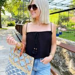 Stacy Top In Black - Infinity Raine