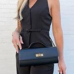 Steve Madden Gold Chain Crossbody In Black - Infinity Raine