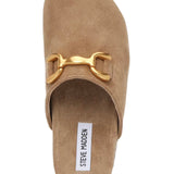 Steve Madden Masin Mules In Taupe Suede - Infinity Raine