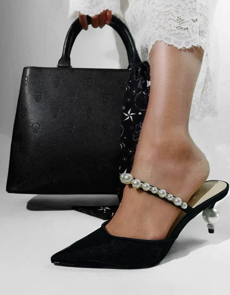 Betsey Johnson Evey Heels In Black - Infinity Raine