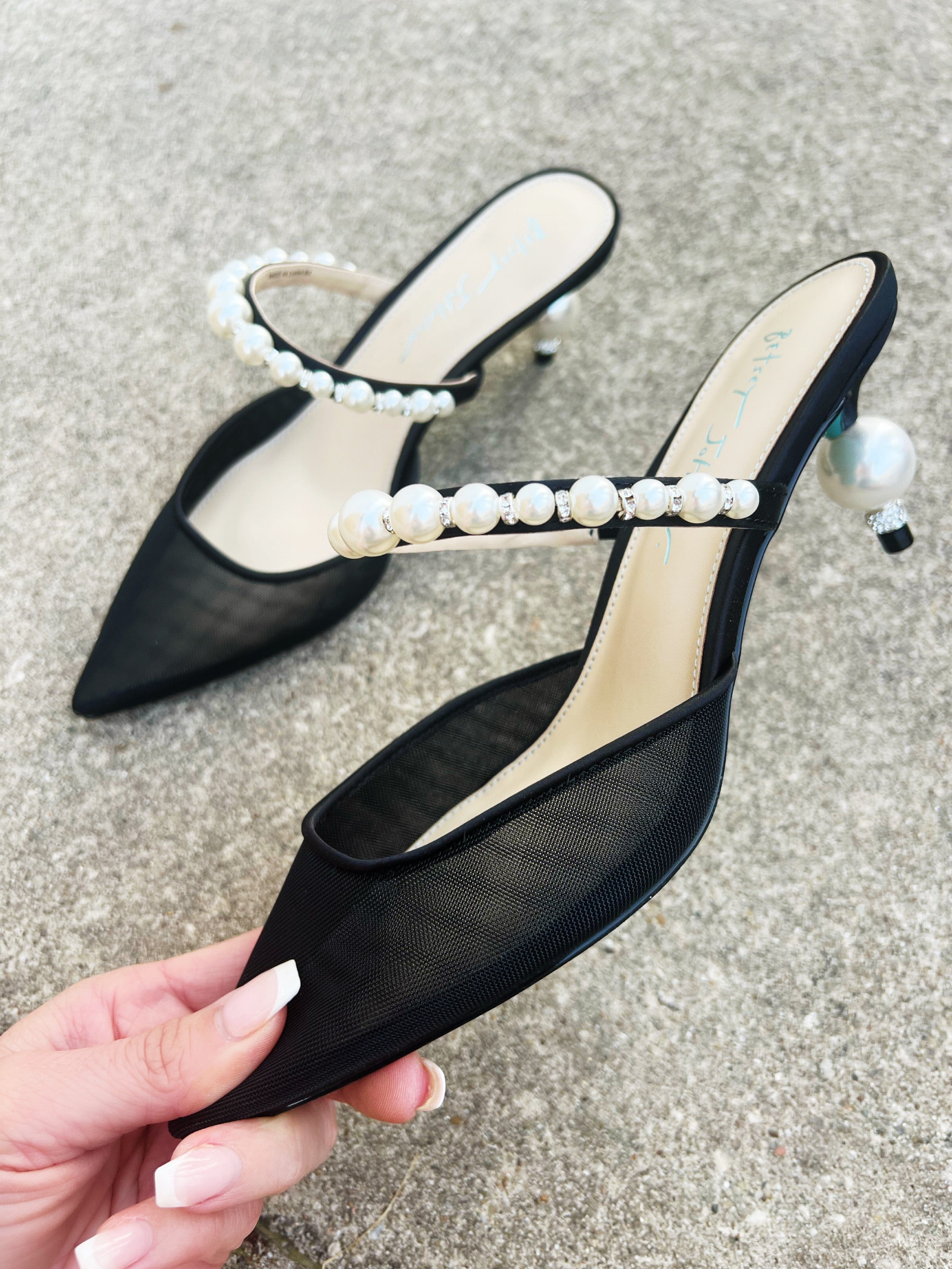 Betsey Johnson Evey Heels In Black - Infinity Raine