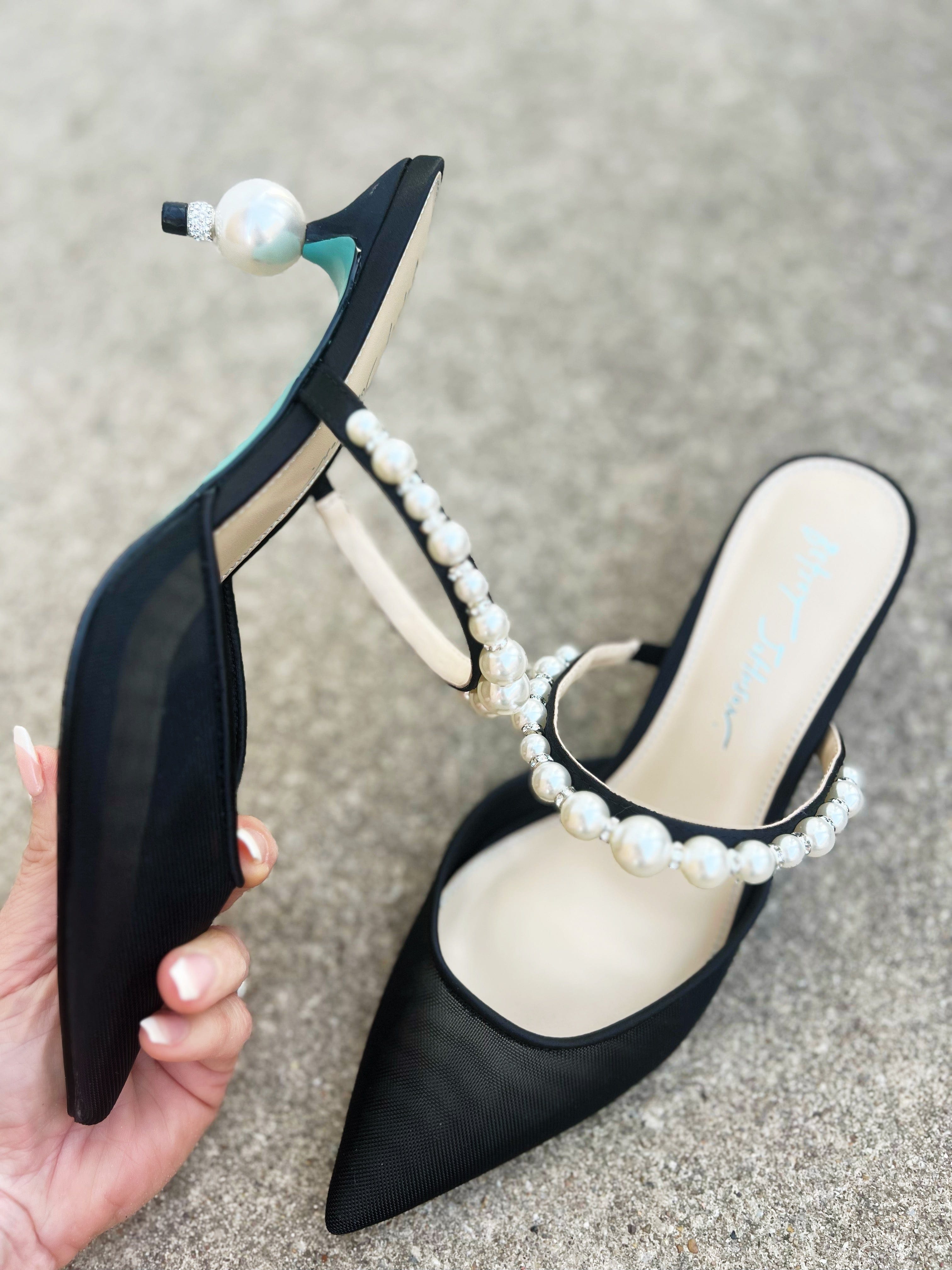 Betsey Johnson Evey Heels In Black - Infinity Raine