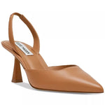 Steve Madden Finlee Leather Heels In Tan - Infinity Raine