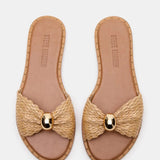 Steve Madden Dipsy Sandals In Natural Raffia - Infinity Raine