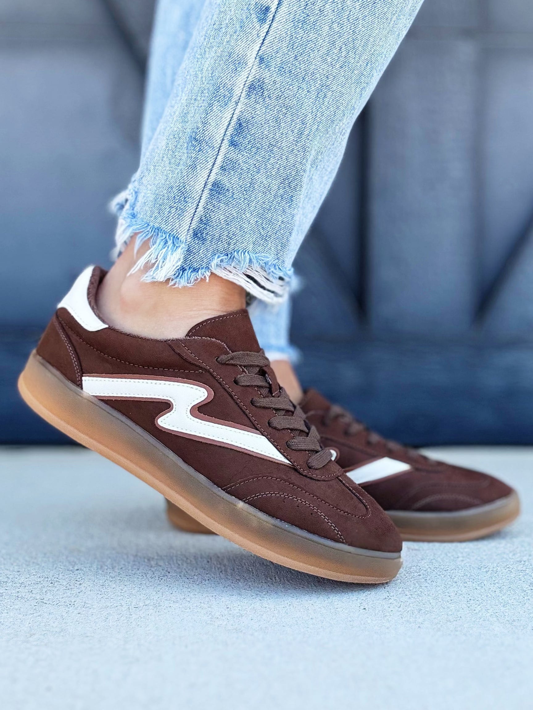 Madden Girl Giia Sneaker In Brown - Infinity Raine