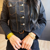 Stormy Denim Jacket In Black - Infinity Raine