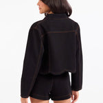 Stormy Denim Shorts In Black - Infinity Raine