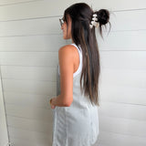 Stripe Denim Overall Mini Dress - Infinity Raine
