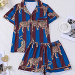 Striped Tiger Pajama Set - Infinity Raine