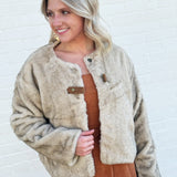 STUDIO By The Workshop Outerwear - Jackets & Coats Faux Fur Coat In Taupe