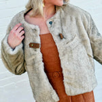 STUDIO By The Workshop Outerwear - Jackets & Coats Faux Fur Coat In Taupe