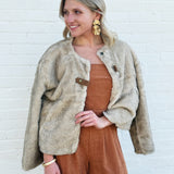 STUDIO By The Workshop Outerwear - Jackets & Coats Faux Fur Coat In Taupe