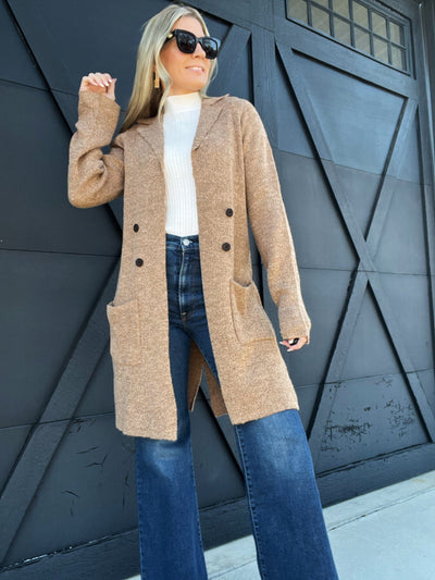 Yarn open Cardigan-Camel - Infinity Raine