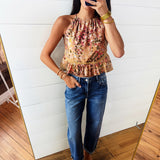 Sunset Canyon Halter Top In Multi - Infinity Raine