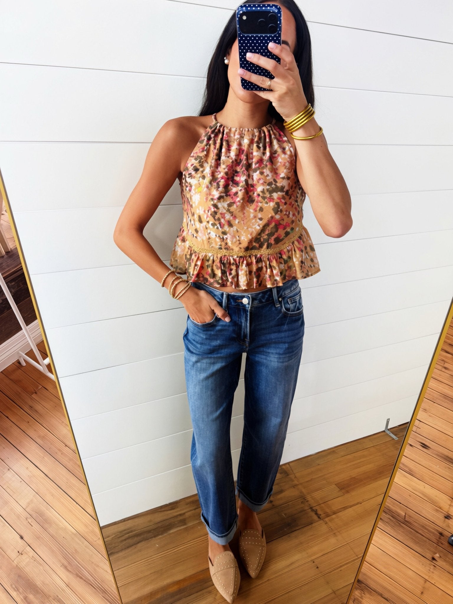 Sunset Canyon Halter Top In Multi - Infinity Raine