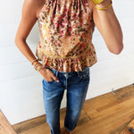 Sunset Canyon Halter Top In Multi - Infinity Raine