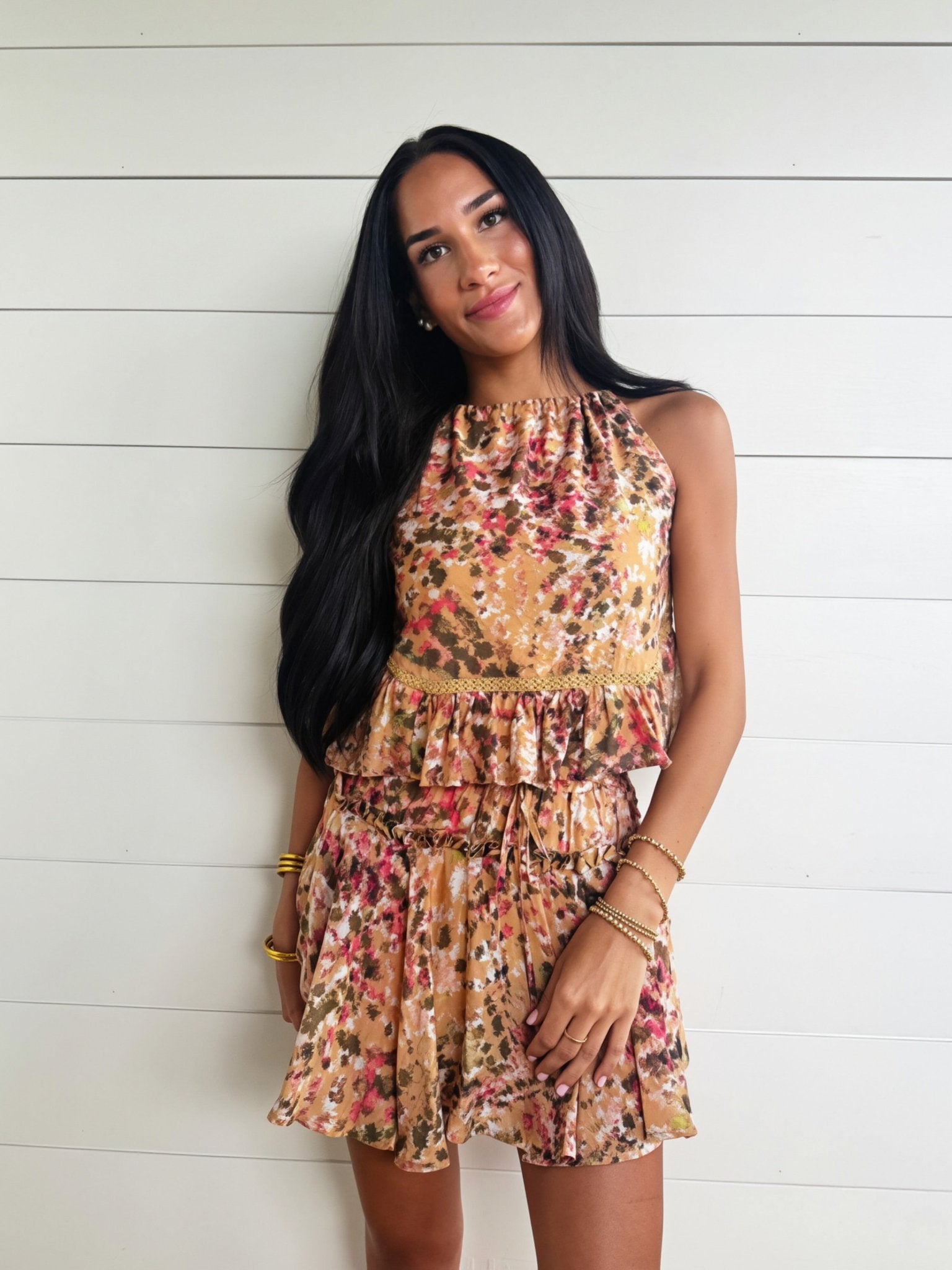 Sunset Canyon Mini Skort In Multi - Infinity Raine