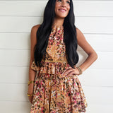 Sunset Canyon Mini Skort In Multi - Infinity Raine