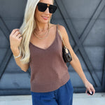 Sweater Tank In Mocha - Infinity Raine