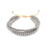 Beaded Bracelet Stack in Silver - Infinity Raine
