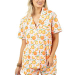 Sweet Orange Loungewear Short Set In Pink - Infinity Raine