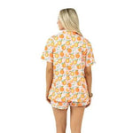 Sweet Orange Loungewear Short Set In Pink - Infinity Raine