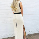 Sylvie Midi Dress In Cream - Infinity Raine