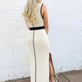 Sylvie Midi Dress In Cream - Infinity Raine