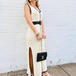Sylvie Midi Dress In Cream - Infinity Raine