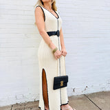 Sylvie Midi Dress In Cream - Infinity Raine