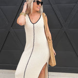 Sylvie Midi Dress In Cream - Infinity Raine