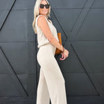 Teacake Knit Pant In Heather Taupe - Infinity Raine