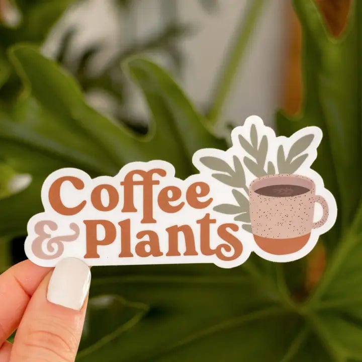 Coffee & Plants Sticker - Infinity Raine
