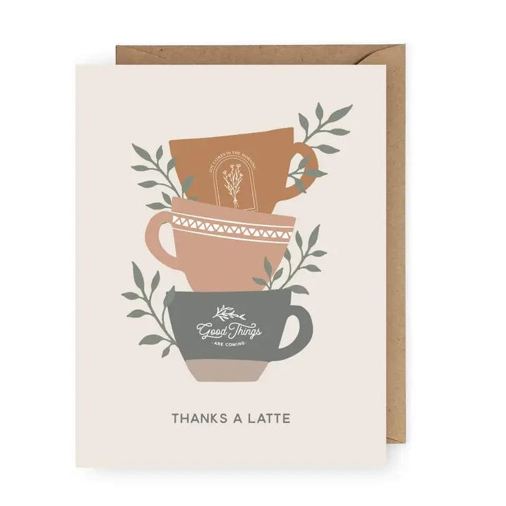 Thanks A Latte Greeting Card - Infinity Raine