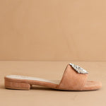 The Dream - Gorgeous Suede Sandals In Peach - Infinity Raine