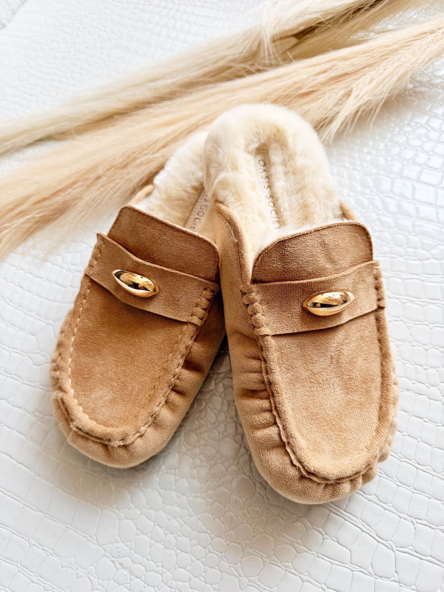 The Hayden Fur Lined Mule Loafer - Infinity Raine