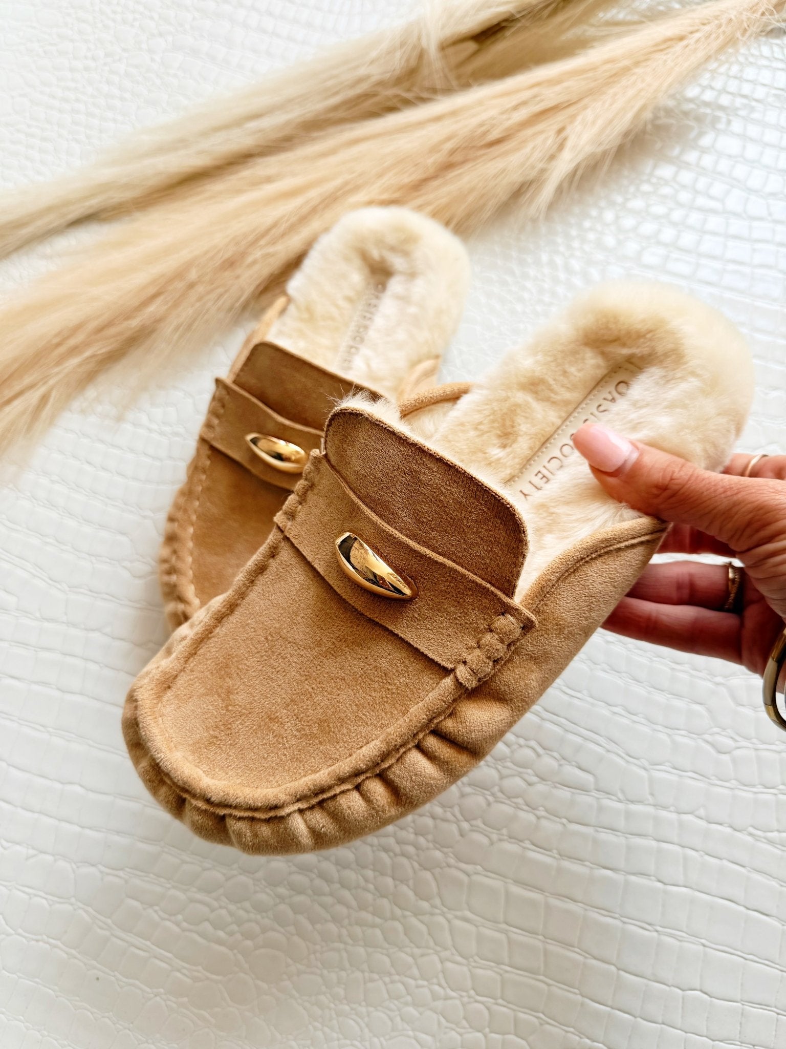 The Hayden Fur Lined Mule Loafer - Infinity Raine