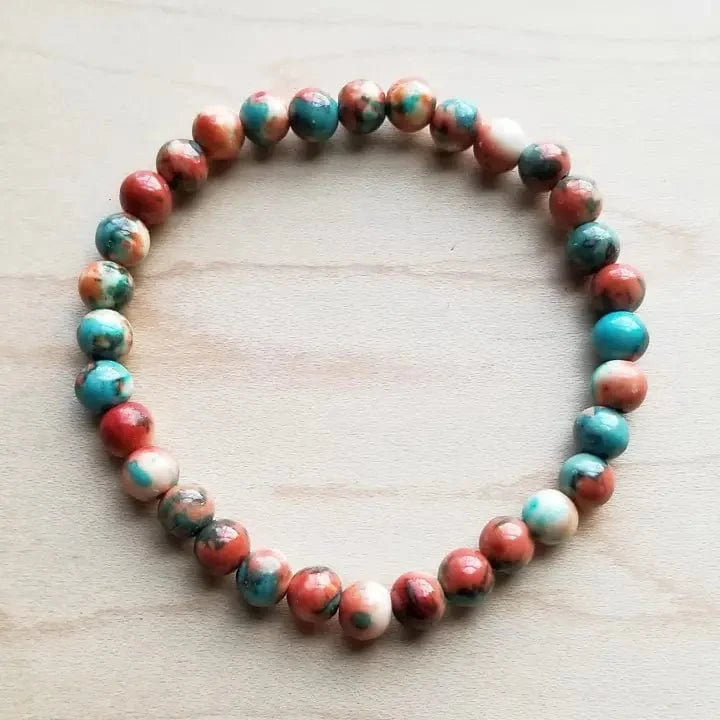 The Jewelry Junkie Jewelry - Bracelets Beaded Stretch Bracelet In Multi 12819958