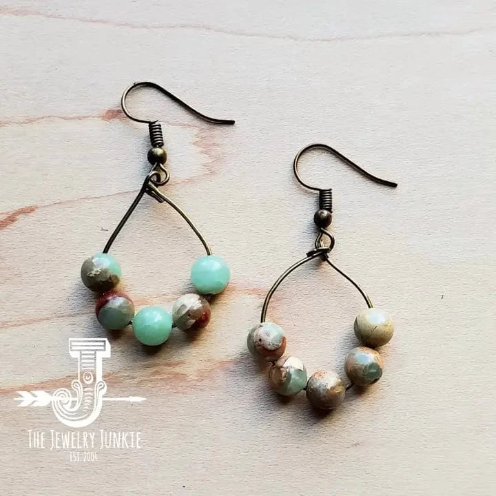 Aqua Terra Small Hoop Earrings - Infinity Raine