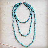 The Jewelry Junkie Jewelry - Necklaces Genuine Blue Turquoise Triple Strand Necklace 41665782