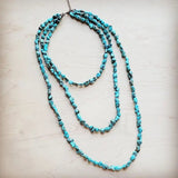 The Jewelry Junkie Jewelry - Necklaces Genuine Blue Turquoise Triple Strand Necklace 41665782