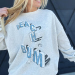 Beach Bum Sweatshirt In Pebble Heather - Infinity Raine