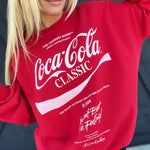 Official Licensed Coca Cola Sweatshirt In Red - Infinity Raine