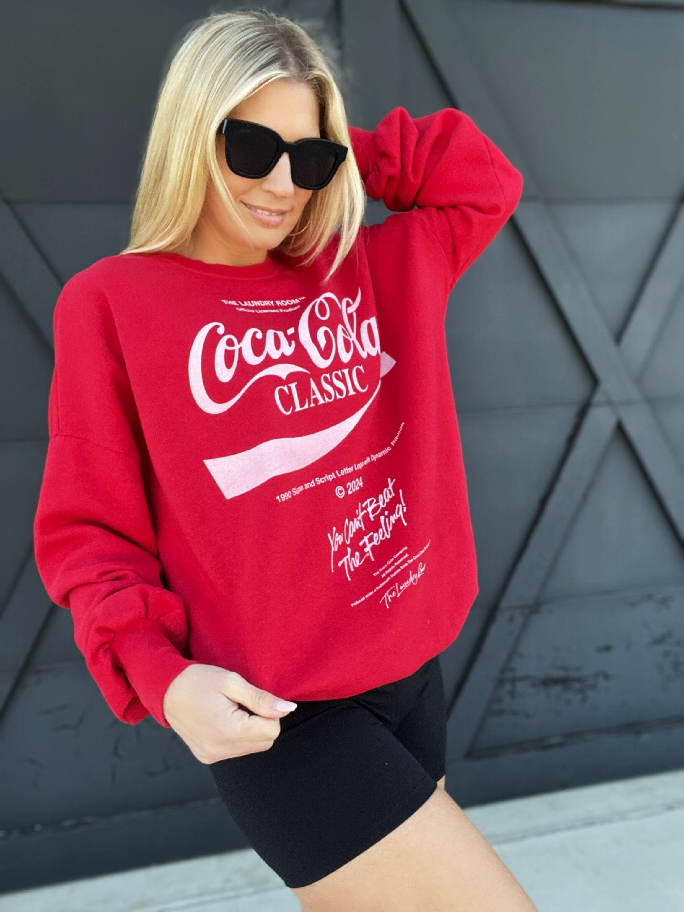 Red Coco-Cola Sweatshirt main image 1